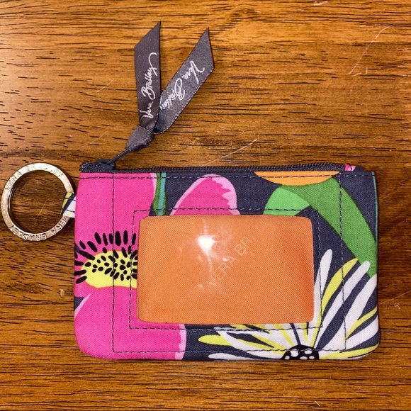 Vera Bradley grey and multicolored floral wallet - Picture 2 of 7